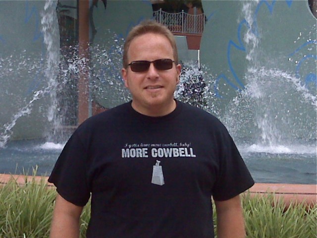 Me in front of the Dolphin Resort fountain, Walt Disney World